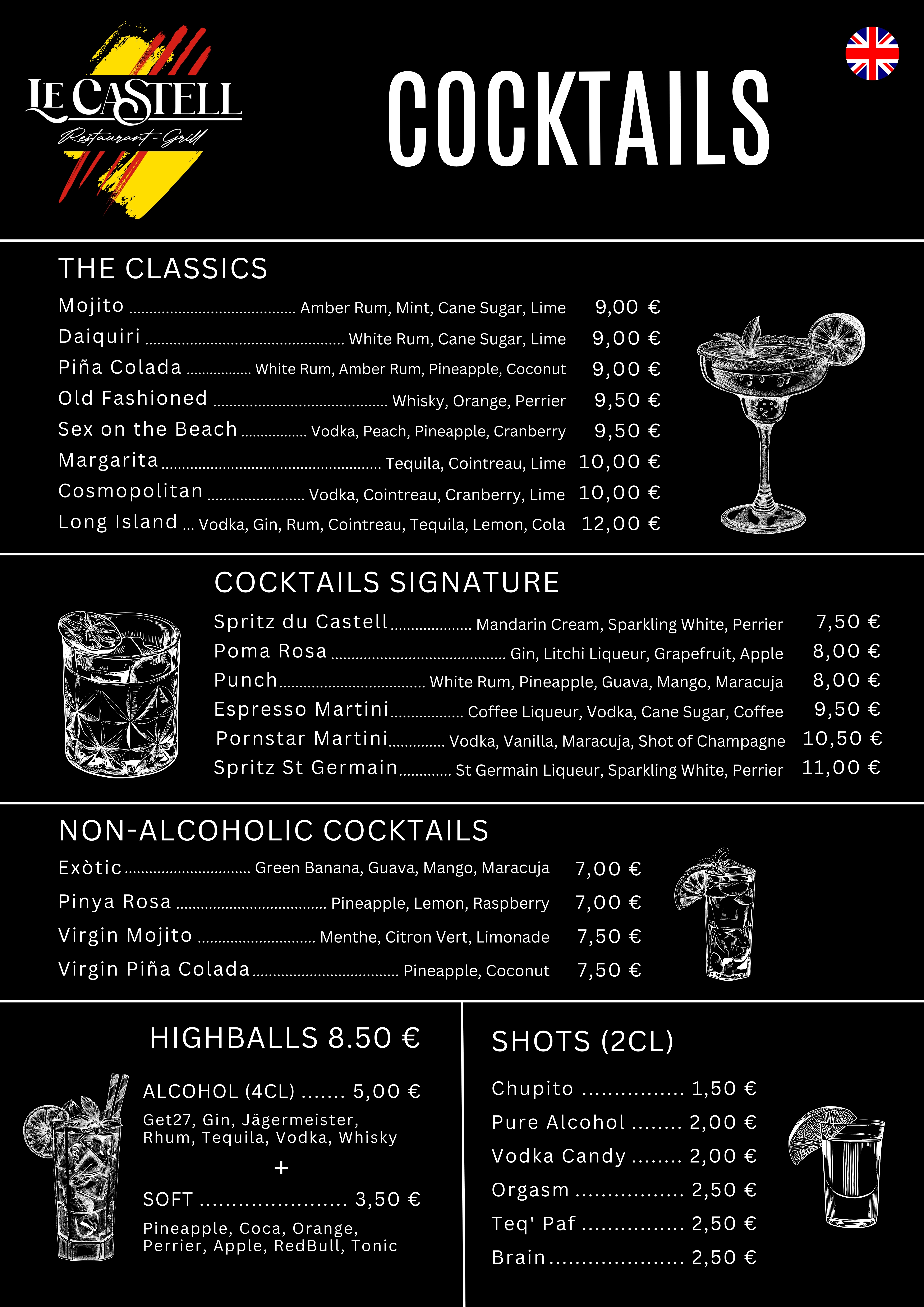Cocktails card