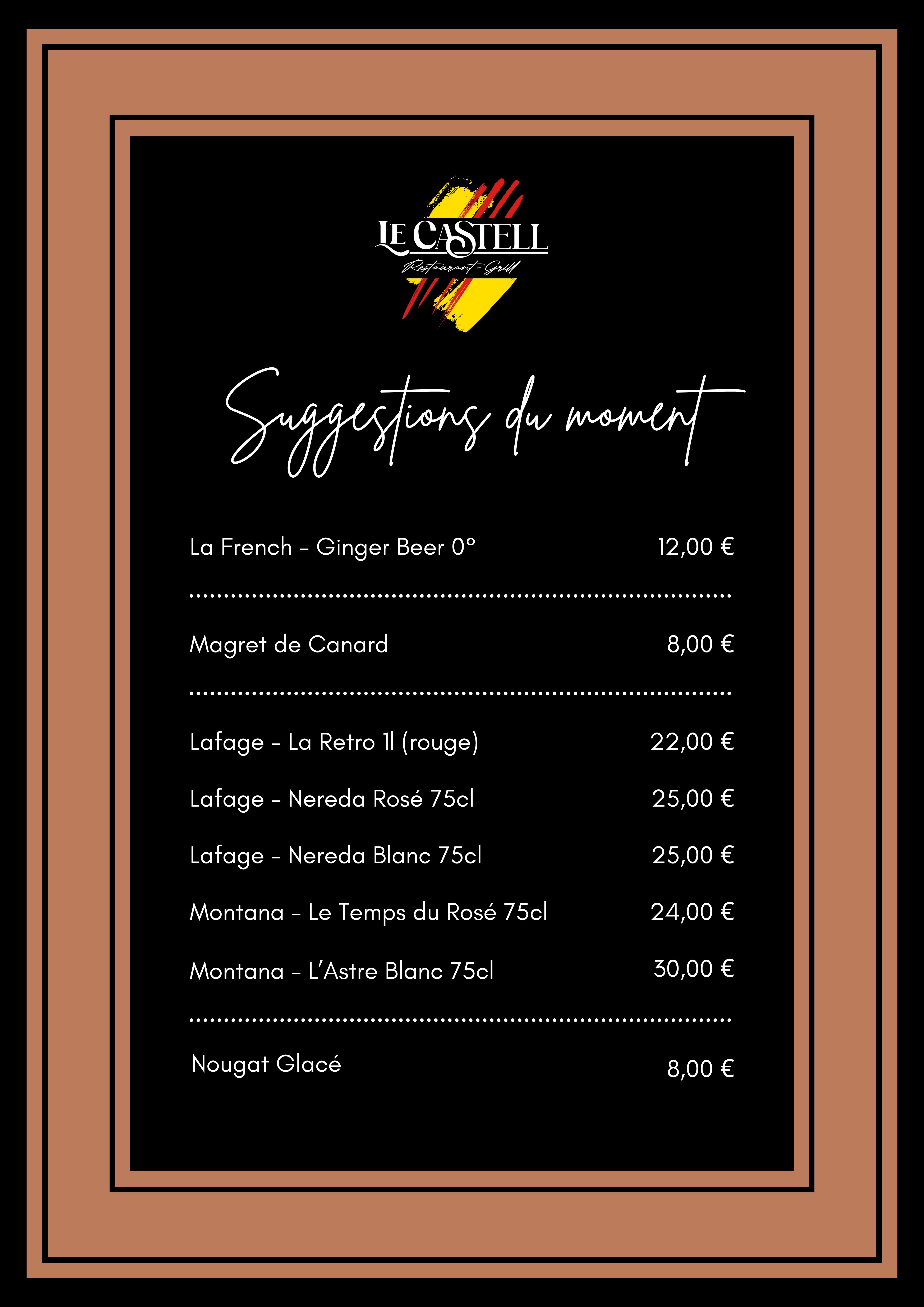 Carte des suggestions
